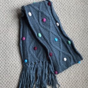 Lilu Gray Winter Scarf